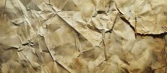 Aufkleber - Antique worn paper texture with creases ideal for displaying advertisements with copy space image