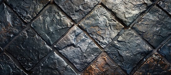 Aufkleber - Get a complimentary stone tile pattern background with ample copy space for product or ad design