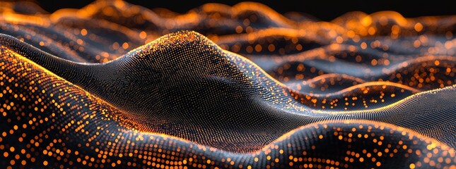 Fototapete - This background is ideal for technological operations, neural networks, stock, data transmission and encryption, digital archives, audio and visual representations, and scientific research.
