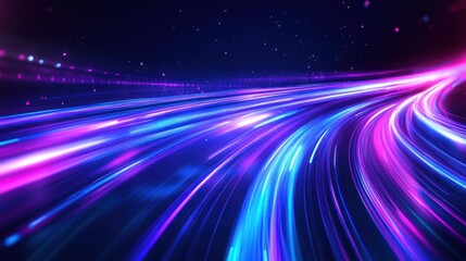 Wall Mural - Abstract Light Trails