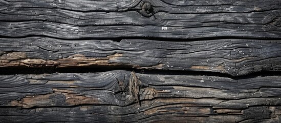 Leinwandbilder - Old weathered wooden planks with visible cracks perfect for backgrounds with copy space image