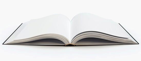 Poster - A close up copybook image with blank pages showcasing ample space for text