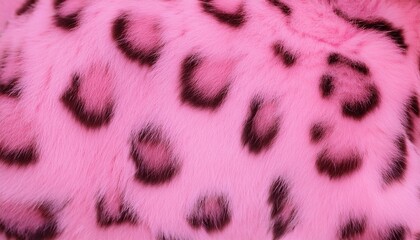 Sticker - pink leopard fur background wallpaper