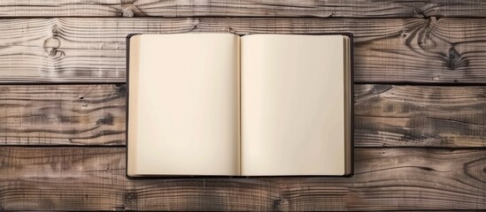 Poster - Notebook with empty pages for drawing sketching or writing suitable for creative expression and featuring ample copy space image