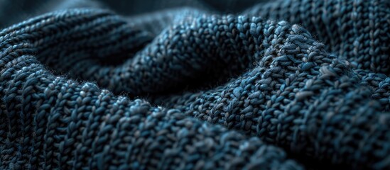 Aufkleber - Close up shot of abstract knitted jersey fabric as a background with ample copy space image