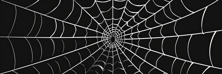 Intricate spider web pattern
