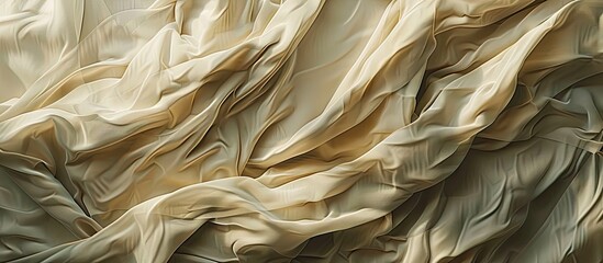 Canvas Print - Old wrinkled cloth showing endurance despite being dull on the surface making it perfect for a copy space image