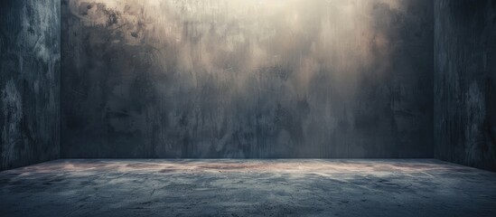 Leinwandbilder - Studio with professional lighting equipment set against a dark backdrop ideal for showcasing copy space image