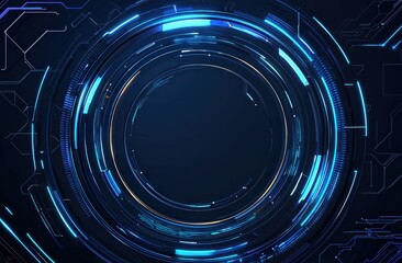 Poster - Abstract digital circle