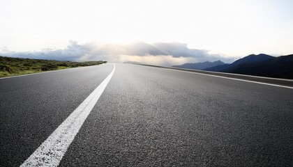 Wall Mural - smooth asphalt road background