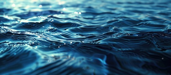 Poster - Pool water s rippling surface creates the perfect background for a copy space image