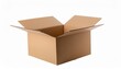 © Debbie - isolated opened packaging cardboard box in close up on a transparent background