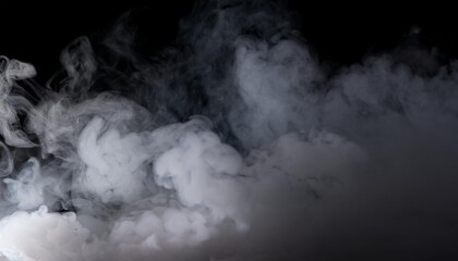 Wall Mural - gray somoke photo overlay fog photo overlay