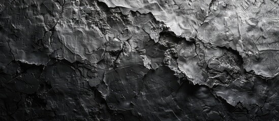 Aufkleber - Monochrome abstract background with a grungy rough texture in shades of gray and black suitable for art or design projects with copy space image