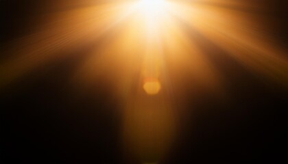 Wall Mural - blur light overlay lens flare rays defocused glare old film flash leak bokeh golden orange color bea