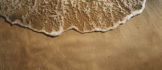 Aufkleber - High quality overhead photo showcasing a rough sandy beach texture for a natural background with room for a copy space image