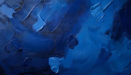 Wall Mural - abstract painting background texture with dark blue