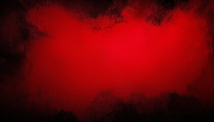 Wall Mural - abstract red background with black grunge background texture in modern art design layout