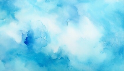Wall Mural - light blue abstract watercolor background