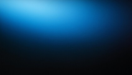 Poster - black blue color gradient rough abstract background shine bright light and glow template empty space grainy noise grungy texture on transparent background cutout