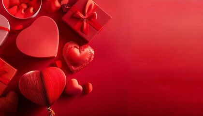 Wall Mural - valentine s day red background