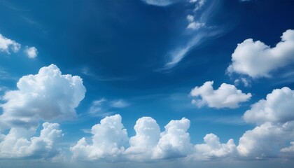 Poster - cloudy blue sky abstract background blue sky background with tiny clouds