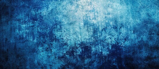 Leinwandbilder - Blue grunge background with a subtly blurred center perfect for a copy space image