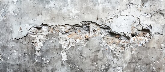 Leinwandbilder - Stucco textured background on a weathered concrete wall with space for adding images. Creative banner. Copyspace image