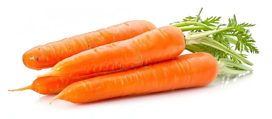 Canvas Print - Carrots displayed on a blank canvas with copy space image