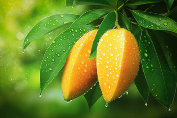 Wall Mural - Mango Vector Background