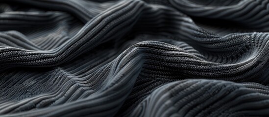 Aufkleber - Background with folds showcasing the texture of a stylish knitted fabric ideal for copy space image