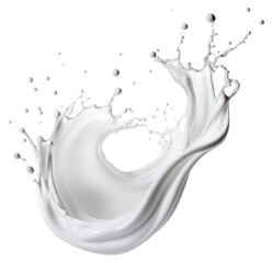 Poster - PNG Dynamic milk splash motion