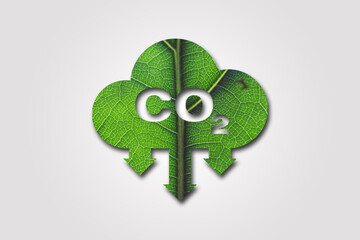 carbon dioxide co 2. vector illustration,co 2 emissions vector co 2 neutral concept. save the world,