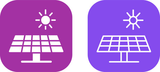 Sticker - Solar Vector Icon