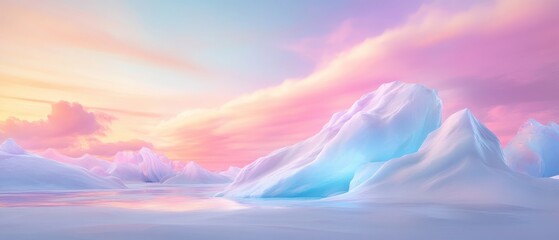 Canvas Print - a beautiful, colorful sky with a pink and purple hue
