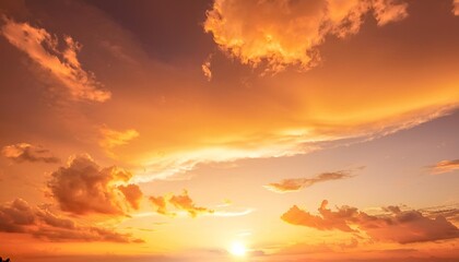 orange sky background with summer background