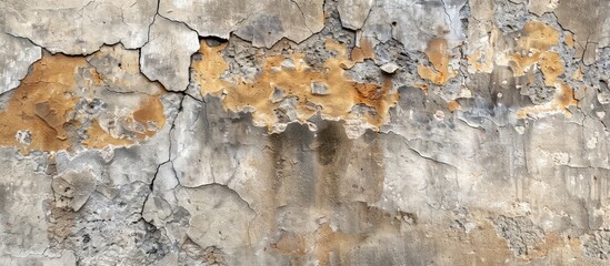 Leinwandbilder - Old weathered building wall creating an abstract background with copy space image