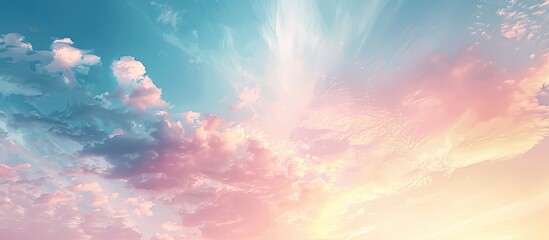 Poster - Free sky background with copy space image for product or advertising designs