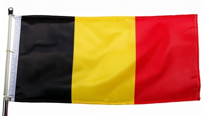 belgian flag isolated on white