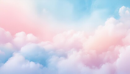 Wall Mural - soft cloudy is gradient pastel abstract watercolor background in sweet color