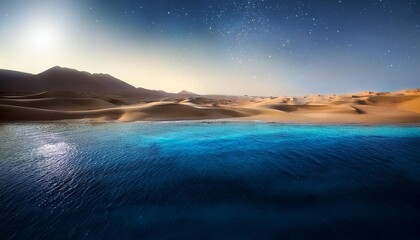 Wall Mural - red sea middle east at night