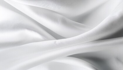 smooth abstract fashion textile clean woven beautiful soft fabric curve shape decorative white and gray background