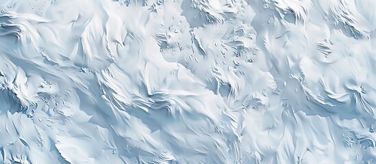 Poster - Scenic winter setting with snowy terrain showing intricate wind carved patterns Ideal for backgrounds and designs with a top down view featuring a blank area for adding text or images