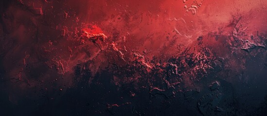 Leinwandbilder - Abstract background with a red and black color gradient featuring a grainy texture effect suitable for copy space image
