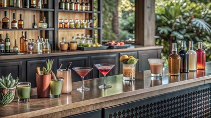 Canvas Print -  cocktails bar