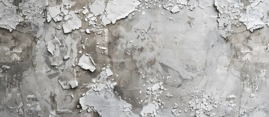 Leinwandbilder - Vintage gray damaged wall creating a textured background with copy space image