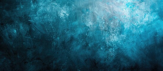 Leinwandbilder - Blue grunge background with a subtly blurred center perfect for a copy space image