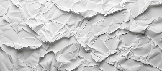 Leinwandbilder - A poster background with a textured white paper showing creases and wrinkles is ideal for images with copy space