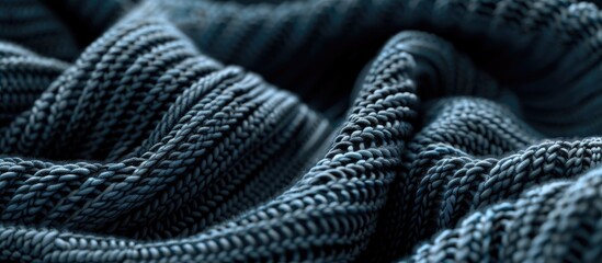 Aufkleber - Background with folds showcasing the texture of a stylish knitted fabric ideal for copy space image