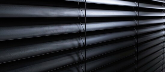 Aufkleber - Polyester and PVC blend in black roller blind texture create an ideal background with copy space image